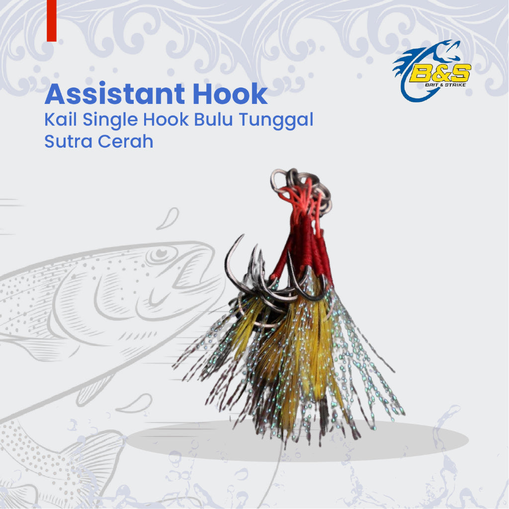 Lure Killer Assistant Hook Kail Single Hook Bulu HJ019