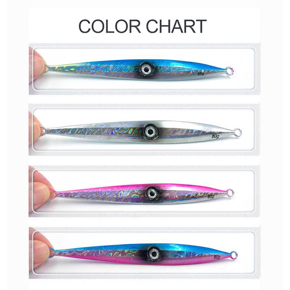 LureKiller Umpan Pancing Metal Jig 40g-400g Superbait Bercahaya MJ034