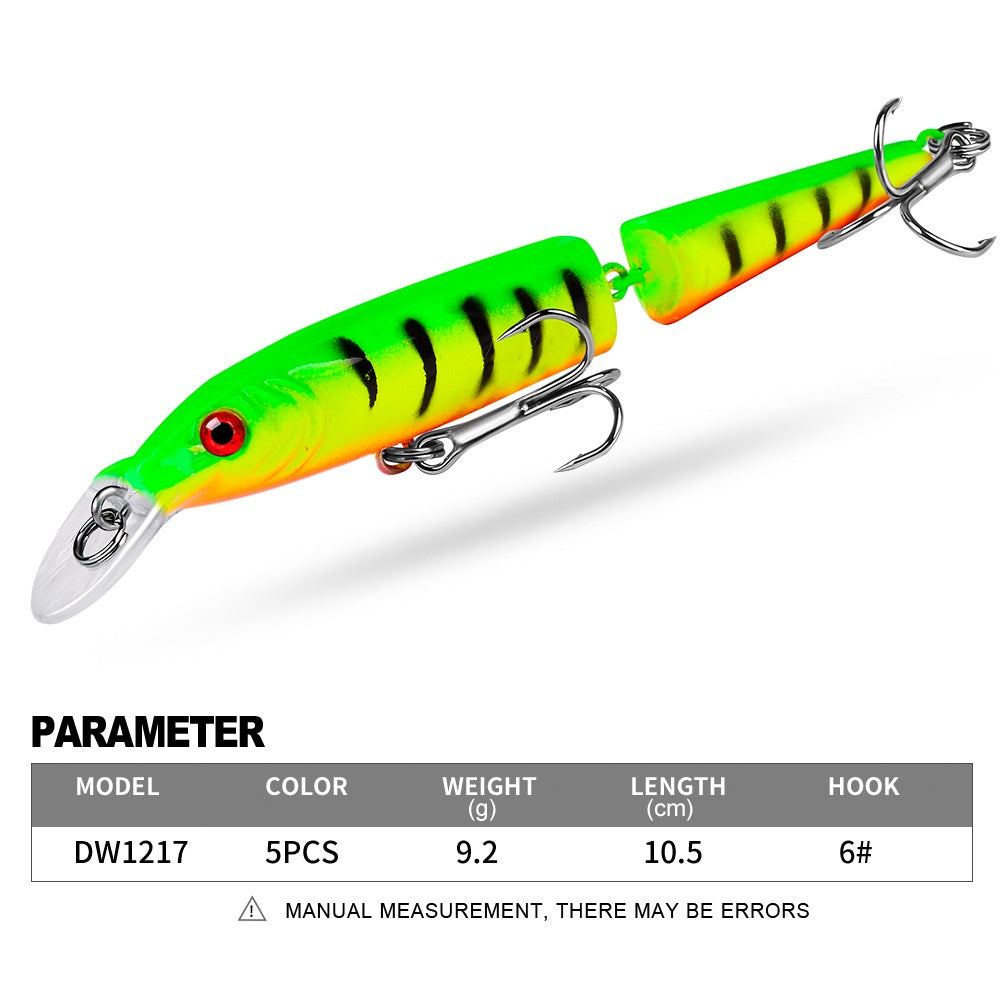 PROBEROS Umpan Lure Minnow jointed Superbait 9.2g / 10.5cm minnow ekor geol MN040