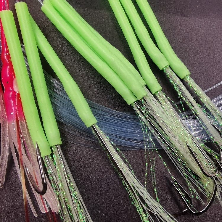 Rangkaian Pancing Ikan Layur Bercahaya Luminous 0.7mm x 2M isi 10pcs DY03-30