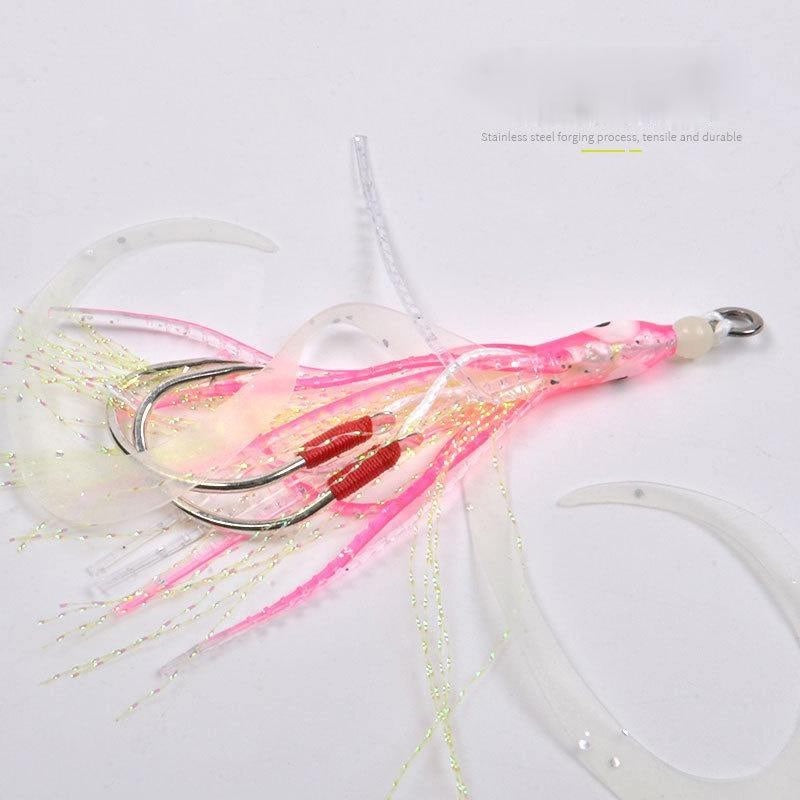 LureKiller assist hook gurita bahan silicon lembut GID Double Hook kail tajam dan kuat KU005