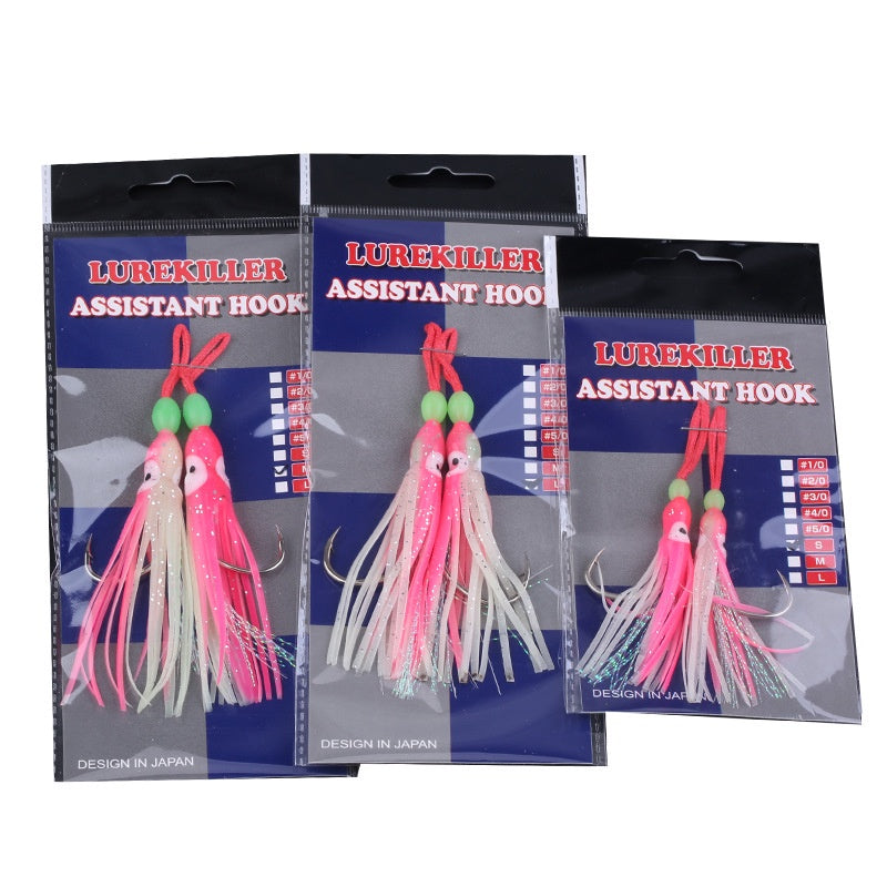 LUREKILLER Assist Hook Squid Jigbait ukuran S/M/L kail rumbai cumi GID JB014