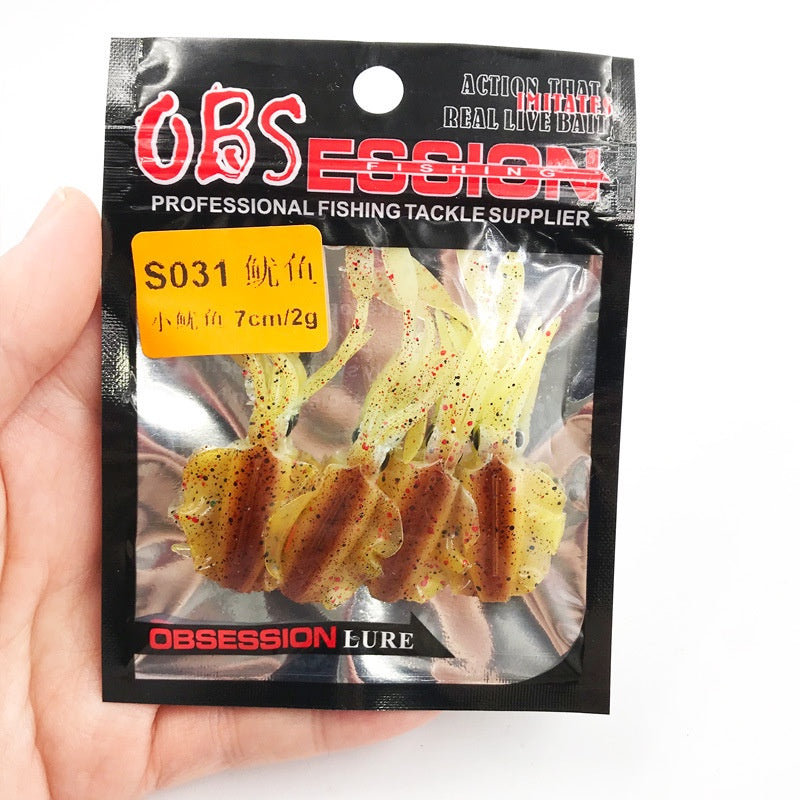 LureKiller Umpan Pancing Lembut Bionic 6Cm/2G Squid Gurita UP003
