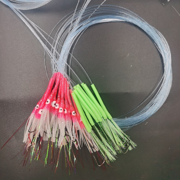 Rangkaian Pancing Ikan Layur Bercahaya Luminous 0.7mm x 2M isi 10pcs DY03-30