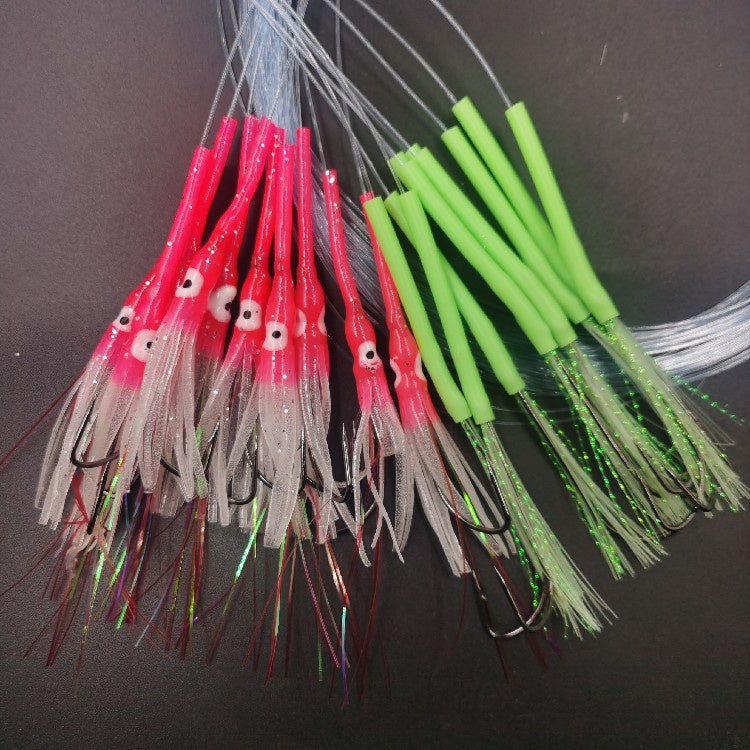 Rangkaian Pancing Ikan Layur Bercahaya Luminous 0.7mm x 2M isi 10pcs DY03-30