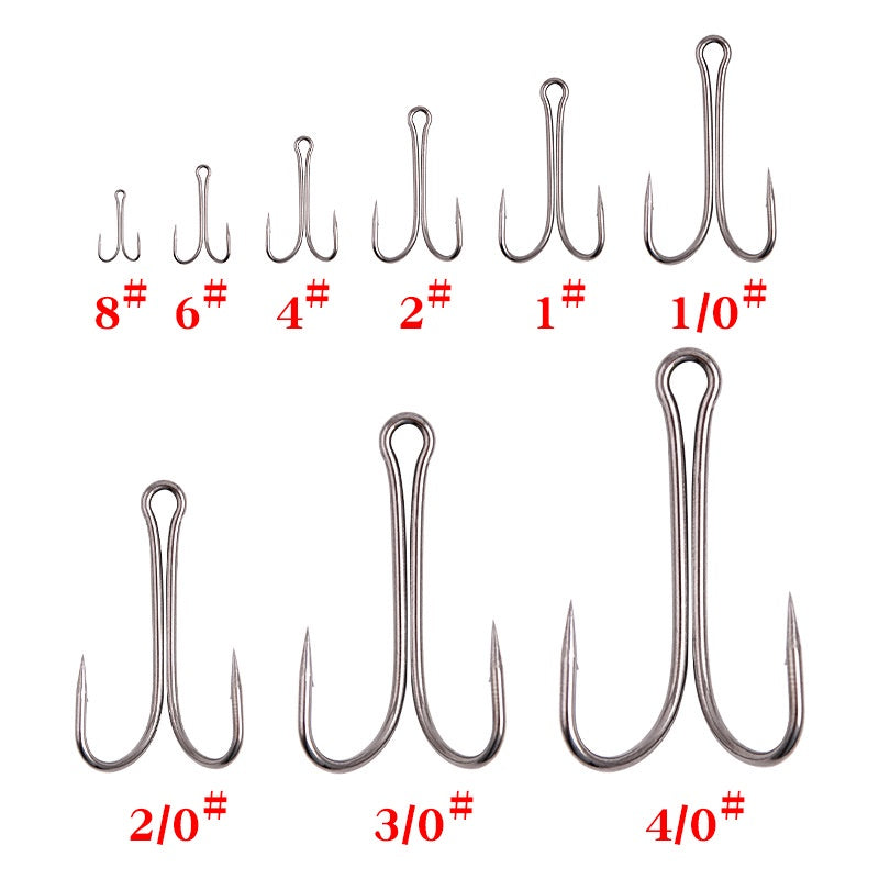 50PCS double hook soft frog bahan High Carbon steel TAJAM dan KUAT KUP169