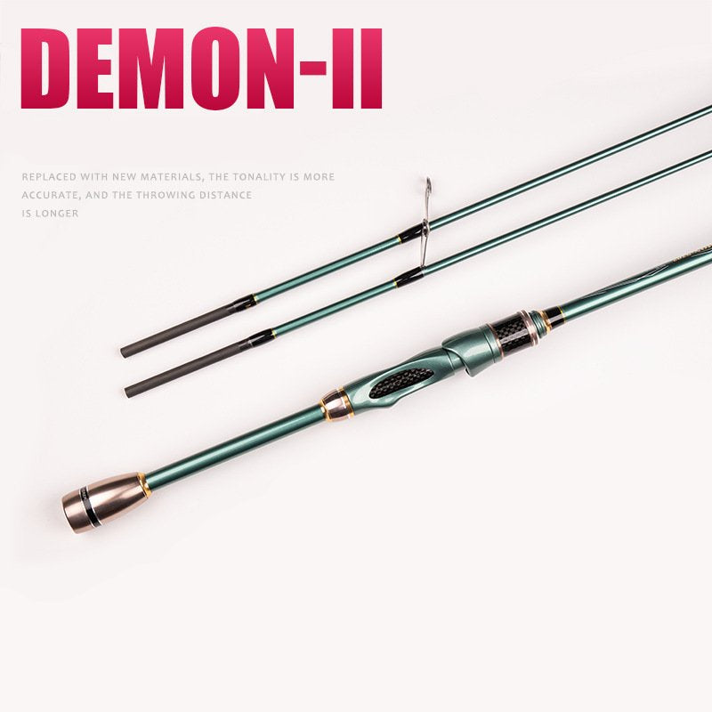 Joran Pancing Lemoren DEMON 1.8m 1.98m 2.1m 2.28m Joran Spinning & Casting Gratis 2 Top Joran JP011