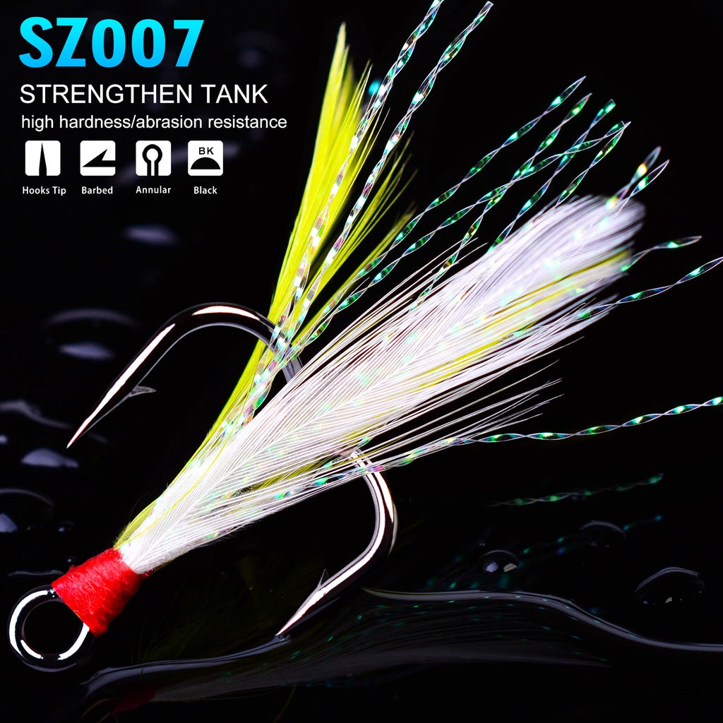 PROBEROS treble hook no.2#/4#/6#/10# kail pancing hook berbulu KUP123