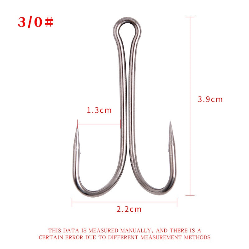 50PCS double hook soft frog bahan High Carbon steel TAJAM dan KUAT KUP169