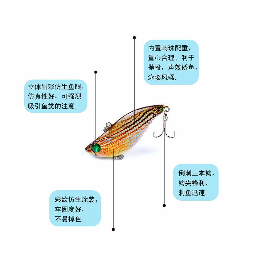Umpan Pancing VIB sinking 13.5g/5.8cm lure swimbait vibration MN095