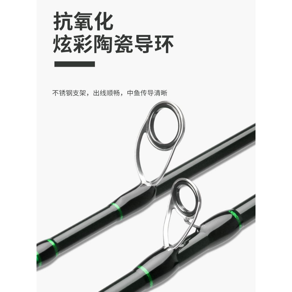 Joran Pancing HAUTTON 1.68m - 1.80m action Medium 5-15lb joran spinning/casting bahan carbon kuat_CASTING||1.68M JP054