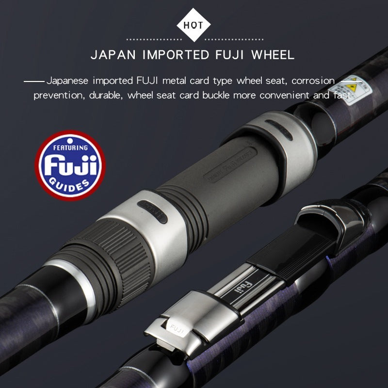 LUREKILLER joran surf gazer 4.2m joran pancing bahan Hi-power X spiral CW100-300 joran pasiran_FUJI DPS||4.2M JP055