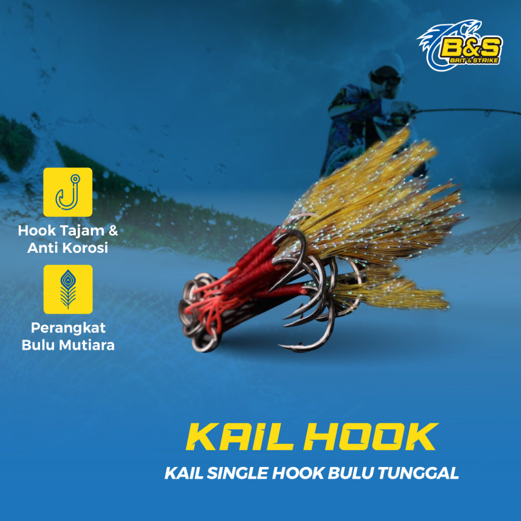 Lure Killer Assistant Hook Kail Single Hook Bulu HJ019