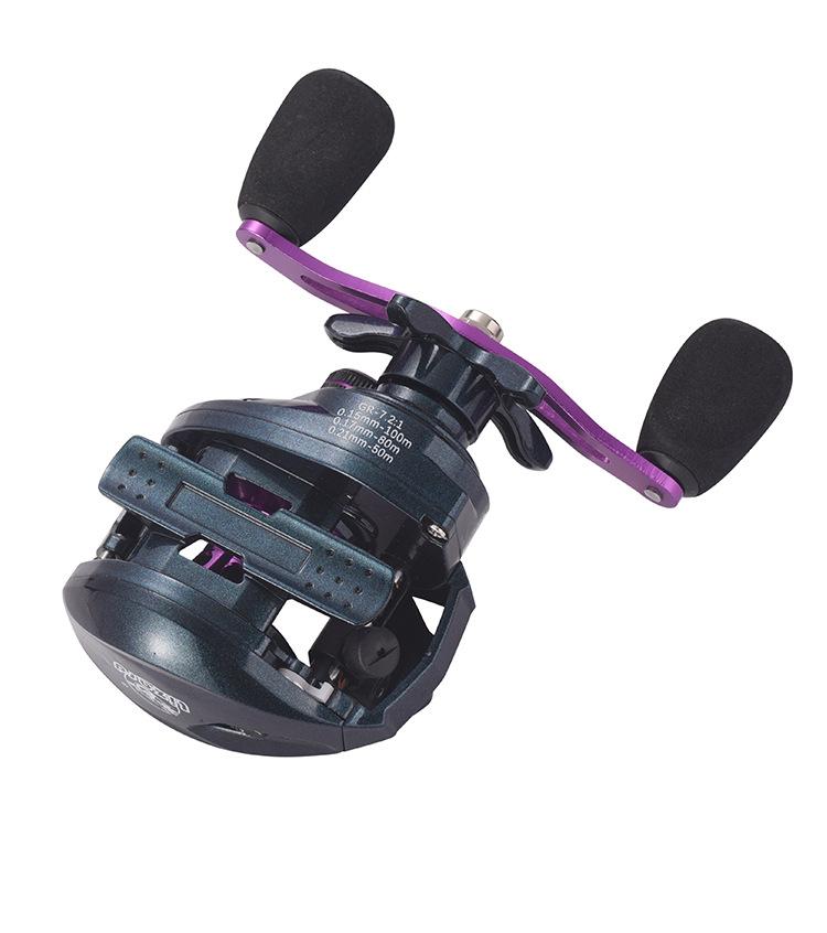 LIZARD Reel Baitcasting LAVA, Magnetic Brake System, Gear Ratio 7.2:1, CNC Spool, 20+1BB, Max Drag 8kg - RP063