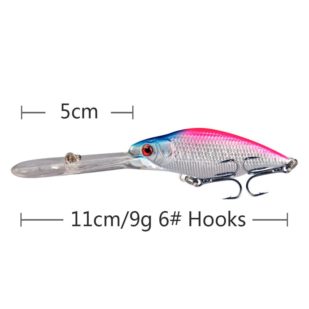 Umpan Pancing Minnow Lidah Panjang 9g 11.5cm - Lure Casting Longlips MN305