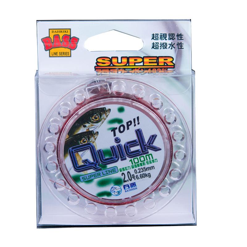 senar pancing nylon TOP QUICK 100m super strong anti kriting kualitas tinggi SP064