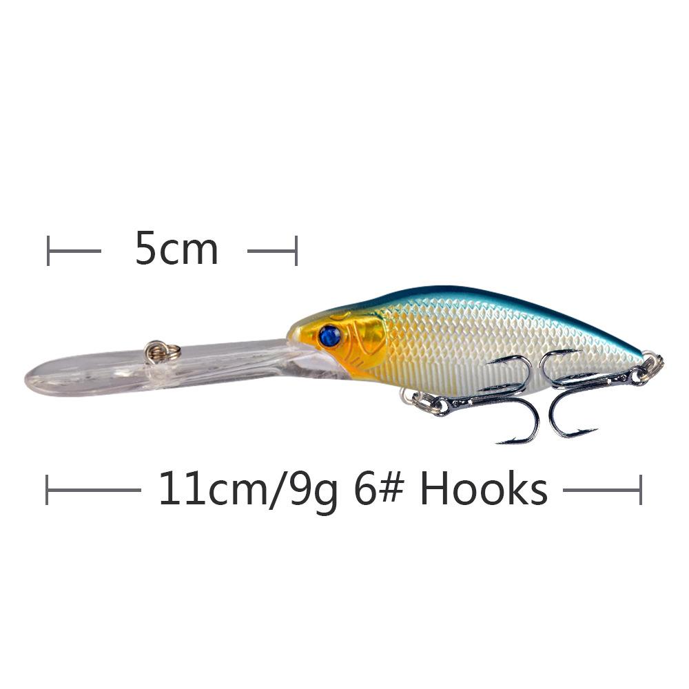 Umpan Pancing Minnow Lidah Panjang 9g 11.5cm - Lure Casting Longlips MN305