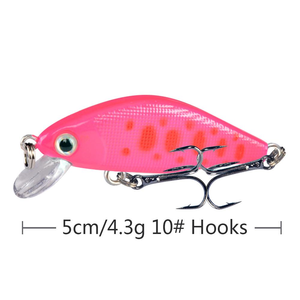 Umpan Pancing Minnow 4.3g 5cm - Lure Casting Tipe Sinking dengan Aksi Stabil MN306