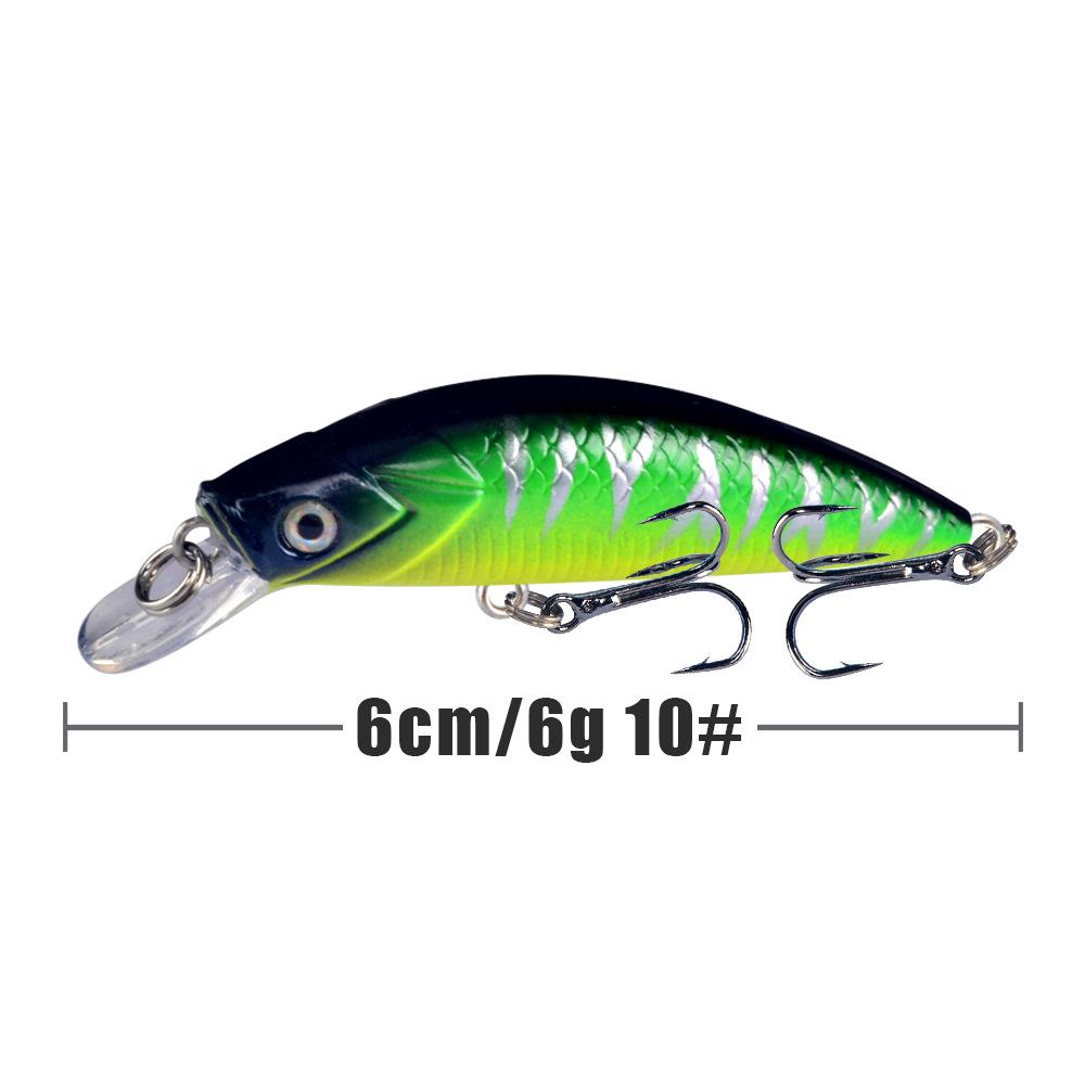 Umpan Pancing Minnow 6g 6cm - Lure Casting Tipe Sinking dengan Aksi Stabil MN309