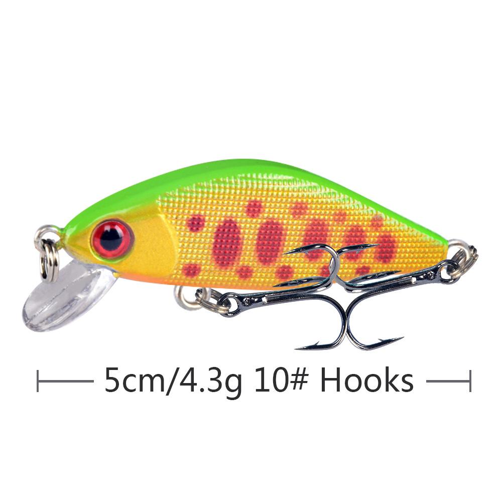 Umpan Pancing Minnow 4.3g 5cm - Lure Casting Tipe Sinking dengan Aksi Stabil MN306