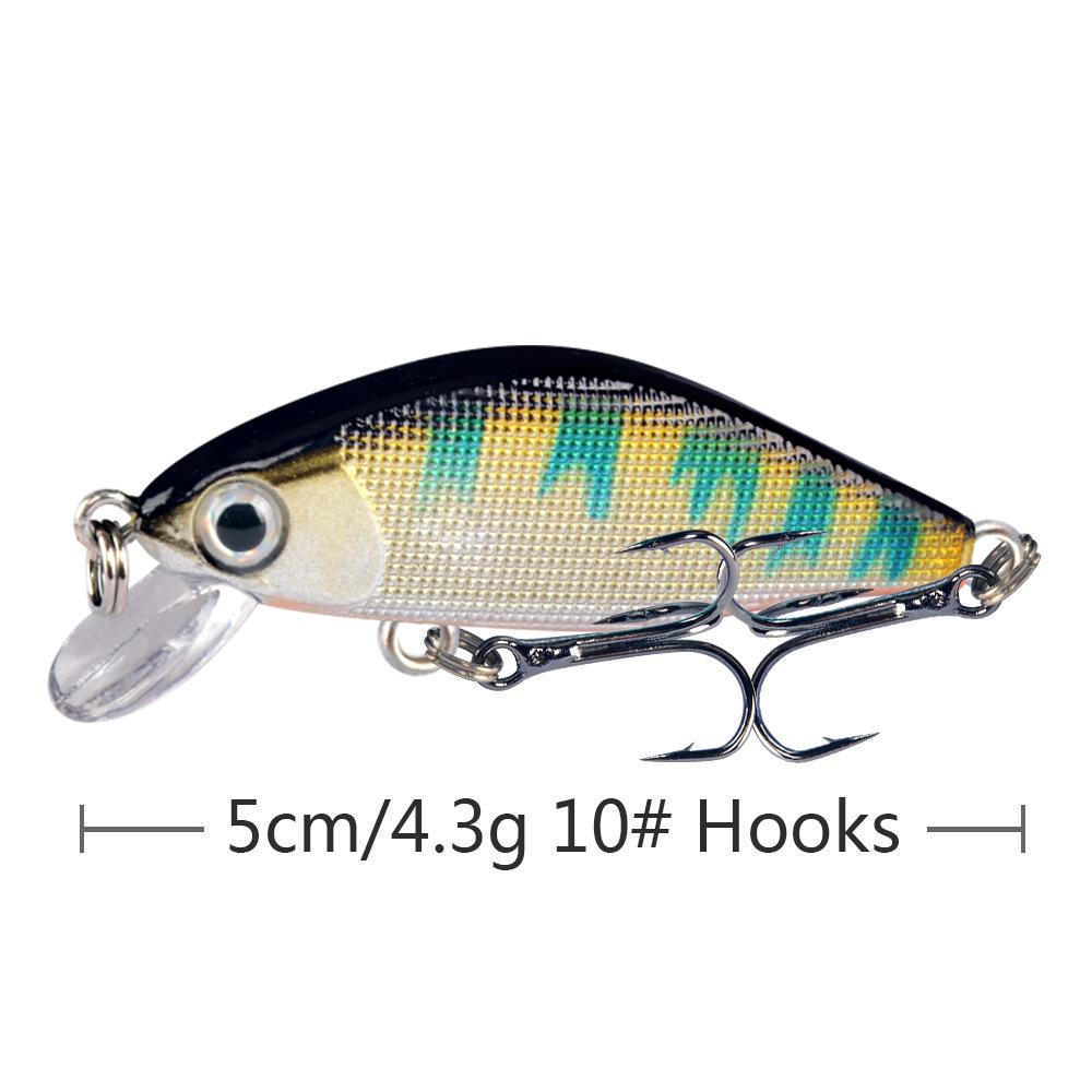 Umpan Pancing Minnow 4.3g 5cm - Lure Casting Tipe Sinking dengan Aksi Stabil MN306