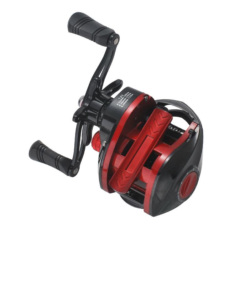 LIZARD Reel Baitcasting AUDI RP060 - Gear Ratio 7.2:1, 18+1BB, Spool Aluminium, Max Drag 8kg