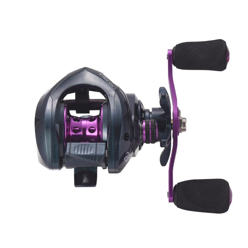 LIZARD Reel Baitcasting LAVA, Magnetic Brake System, Gear Ratio 7.2:1, CNC Spool, 20+1BB, Max Drag 8kg - RP063