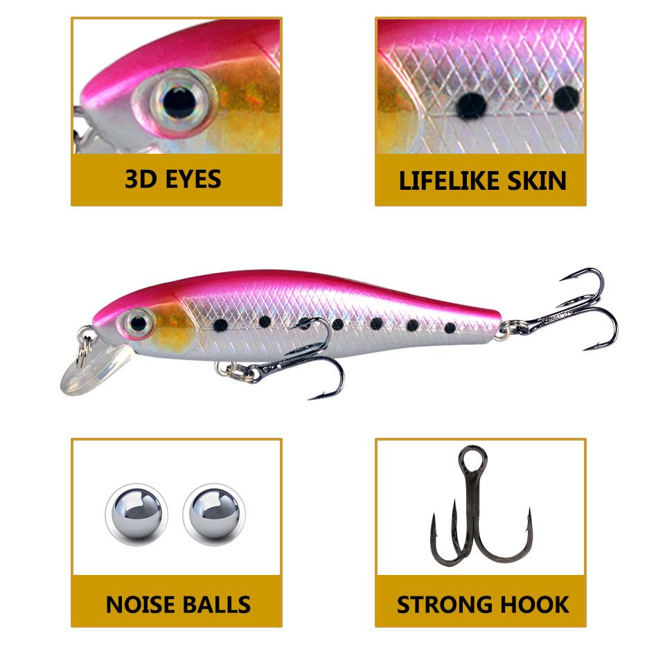 Umpan Pancing Minnow 9.2g 8.5cm - Lure Casting Tipe FLOATING dengan Aksi Stabil MN310