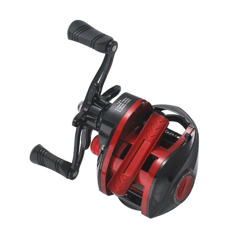 LIZARD Reel Baitcasting AUDI RP060 - Gear Ratio 7.2:1, 18+1BB, Spool Aluminium, Max Drag 8kg