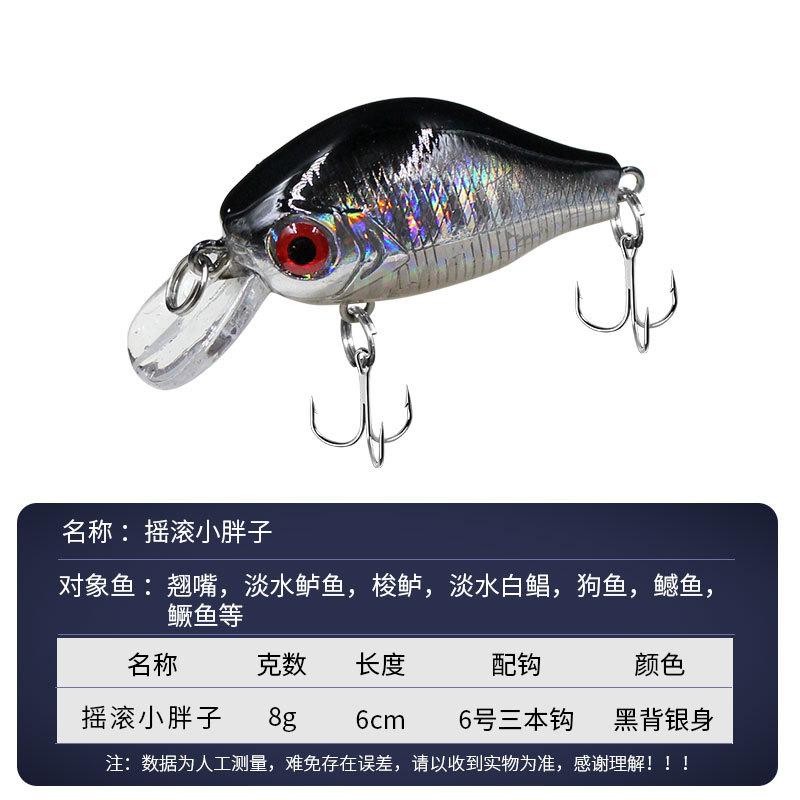 Umpan Pancing Minnow 8g 6cm - Lure Casting dengan Mata 3D dan Aksi Stabil MN302