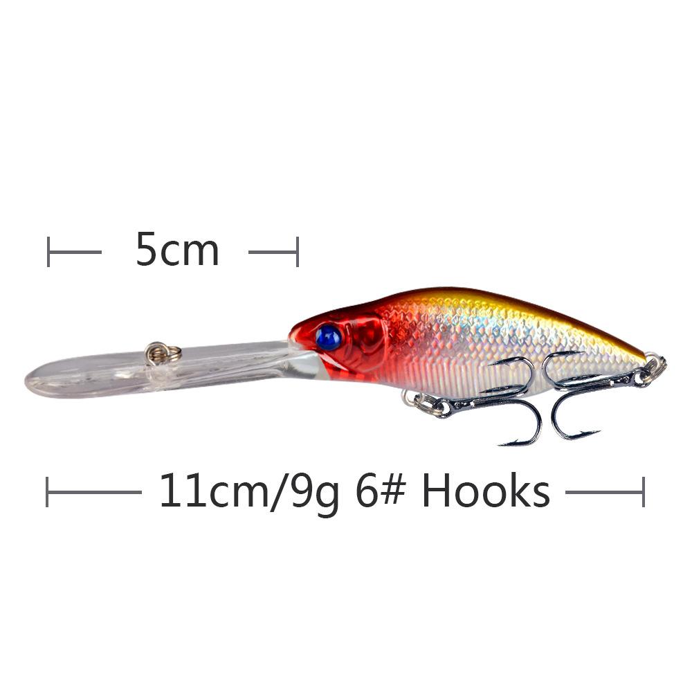 Umpan Pancing Minnow Lidah Panjang 9g 11.5cm - Lure Casting Longlips MN305