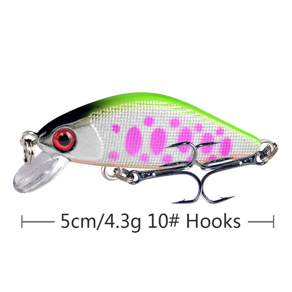 Umpan Pancing Minnow 4.3g 5cm - Lure Casting Tipe Sinking dengan Aksi Stabil MN306