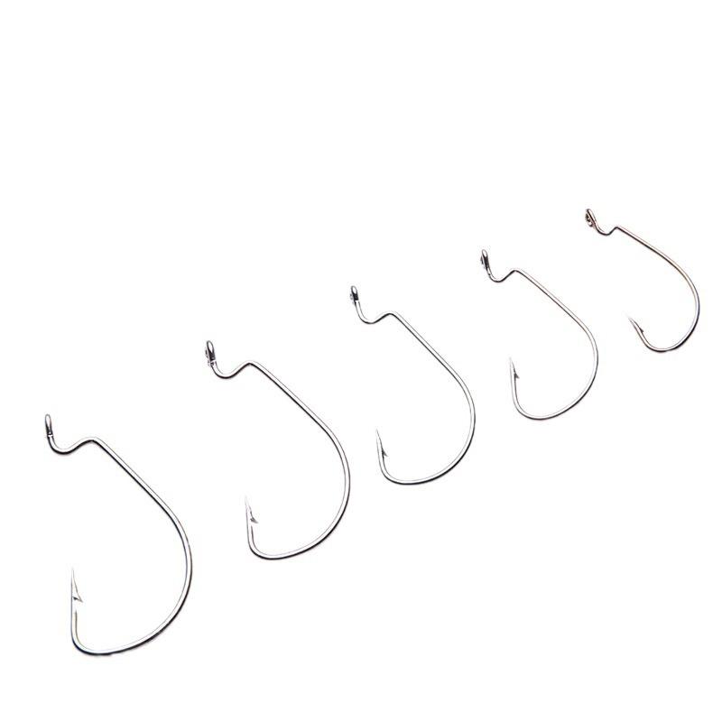 10pcs worm hook BKK berbagai pilihan ukuran kail softlure kualitas tajam tahan korosi KUP040