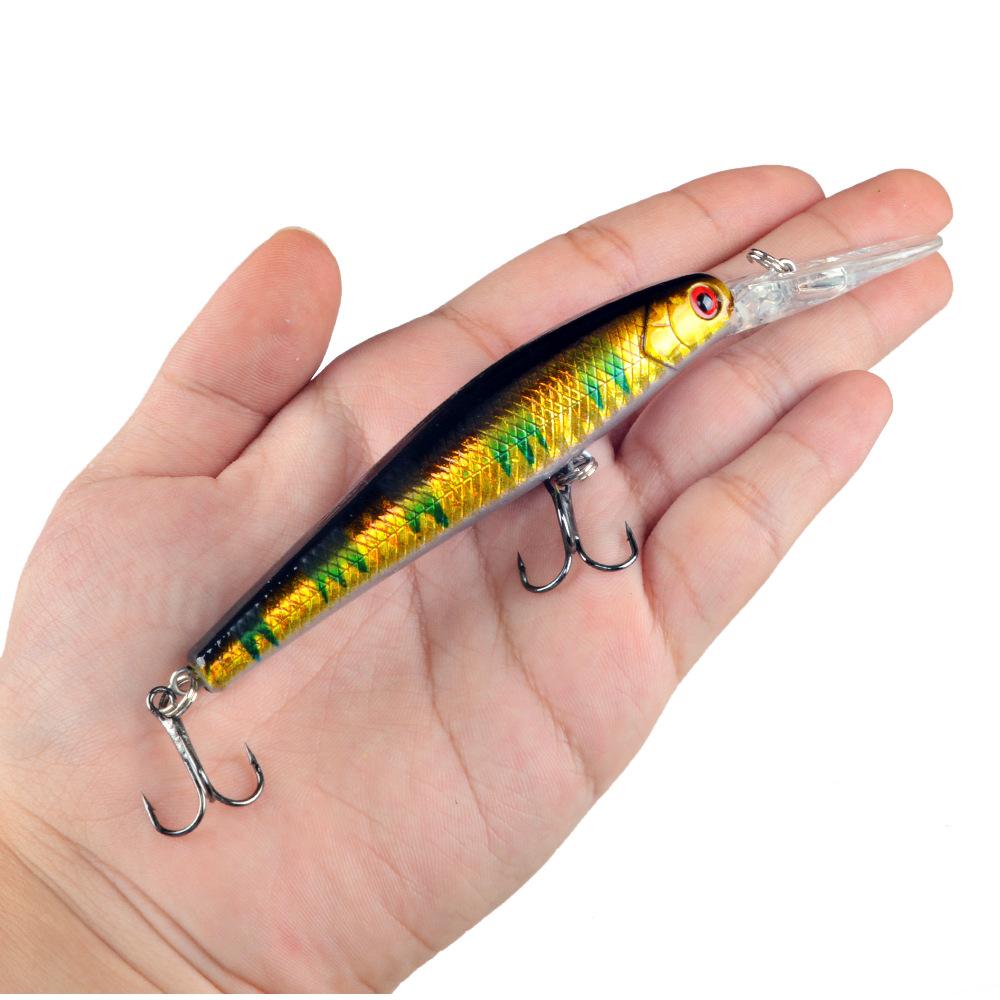 Umpan Pancing Minnow Lidah Panjang 14g 12.5cm - Lure Casting Aksi Stabil dengan Hook Super Strong MN308