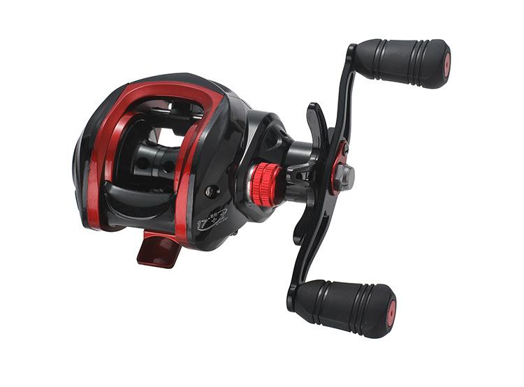 LIZARD Reel Baitcasting AUDI RP060 - Gear Ratio 7.2:1, 18+1BB, Spool Aluminium, Max Drag 8kg