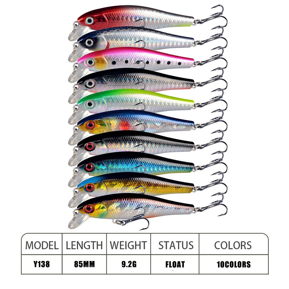 Umpan Pancing Minnow 9.2g 8.5cm - Lure Casting Tipe FLOATING dengan Aksi Stabil MN310