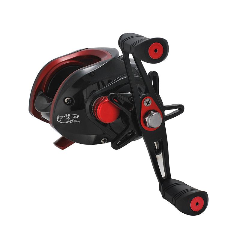 LIZARD Reel Baitcasting AUDI RP060 - Gear Ratio 7.2:1, 18+1BB, Spool Aluminium, Max Drag 8kg