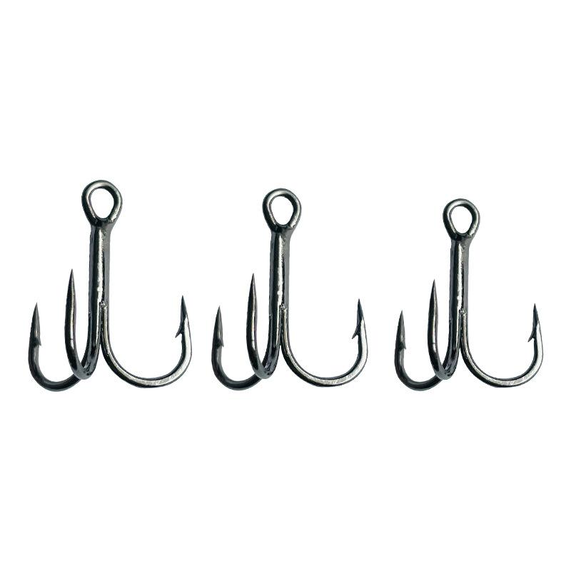 10pcs treble hook berbagai ukuran treble hook kualitas kuat tajam tahan korosi KUP038