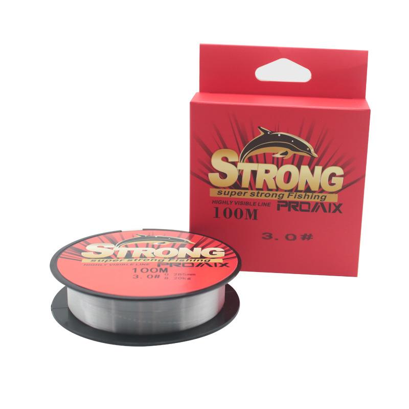 senar pancing nilon STRONG PROMIX 100m super strong anti kriting kualitas tinggi SP057