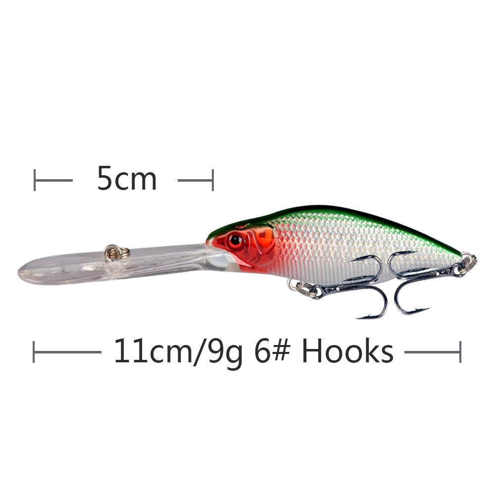 Umpan Pancing Minnow Lidah Panjang 9g 11.5cm - Lure Casting Longlips MN305