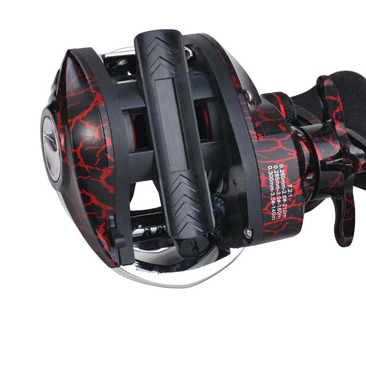 LIZARD Reel Baitcasting dengan Magnetic Brake System, Gear Rasio 7.2:1, 18+1BB, Spool Aluminium, Max Drag 10kg - Model RP061