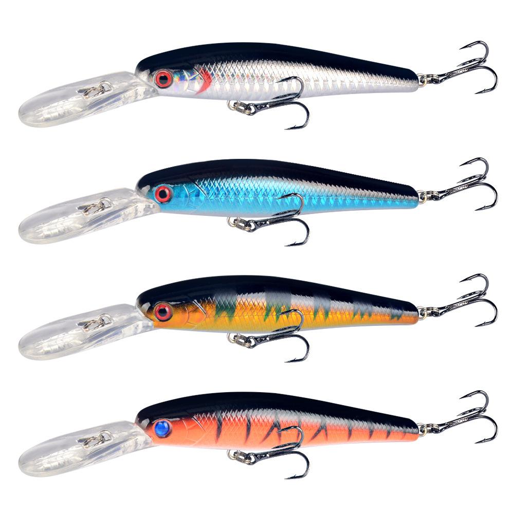 Umpan Pancing Minnow Lidah Panjang 14g 12.5cm - Lure Casting Aksi Stabil dengan Hook Super Strong MN308