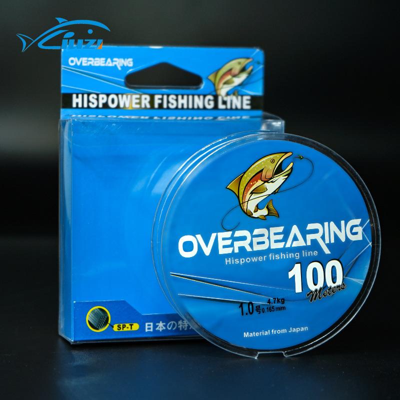 senar pancing nilon 100m OVERBEARING super strong anti kriting kualitas tinggi SP054