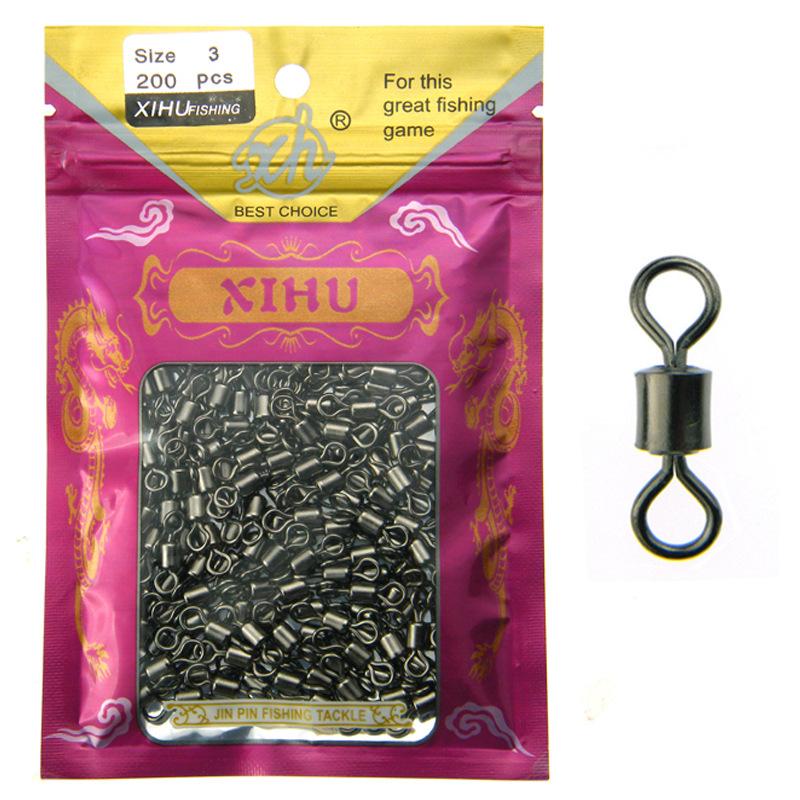 200pcs snap conector / Kili-Kili bahan high carbon kuat SWIVEL04