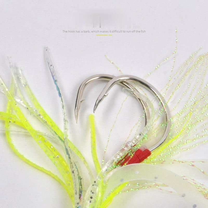 LureKiller assist hook gurita bahan silicon lembut GID Double Hook kail tajam dan kuat KU005