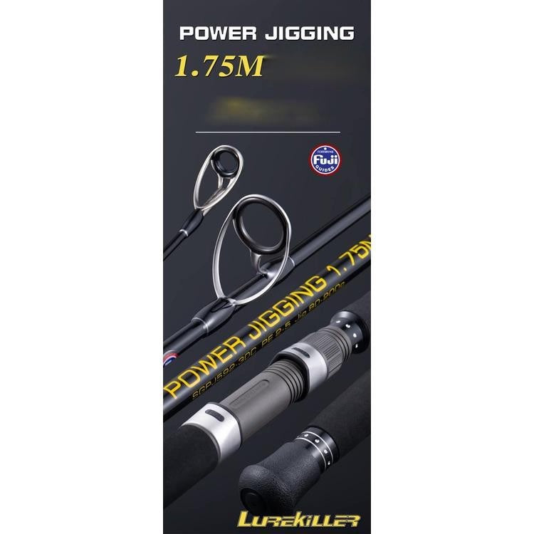 Lurekiller Joran Pancing POWER JIGGING 1.75M FUJI PE 2-5 Jig 80-200G Spinning/Casting JP004