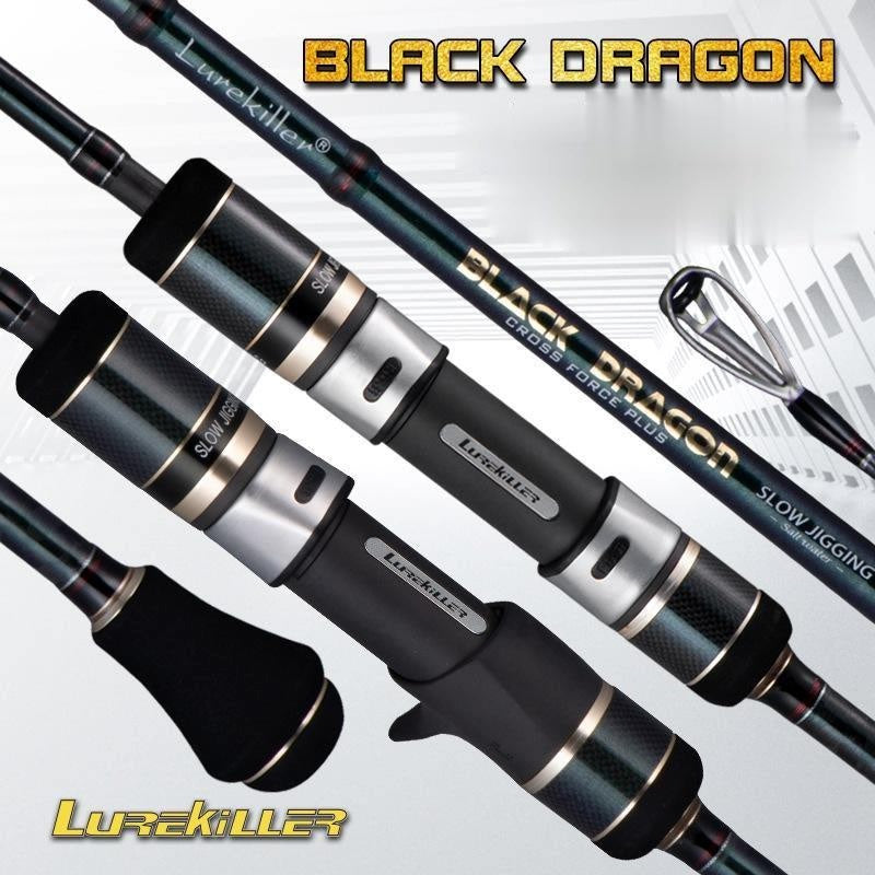 LUREKILLER Joran Pancing BLACK DRAGON Rod Jigging 1.91M FUJI PE 1-3 Jig 80-250G Max Power 15KG JP002