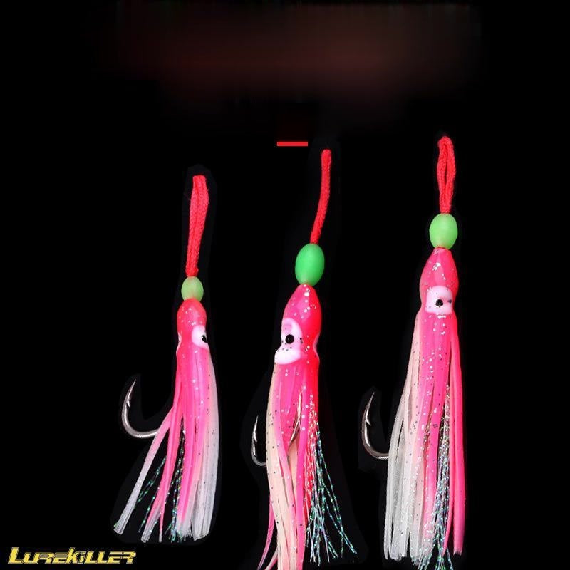 LUREKILLER Assist Hook Squid Jigbait ukuran S/M/L kail rumbai cumi GID JB014