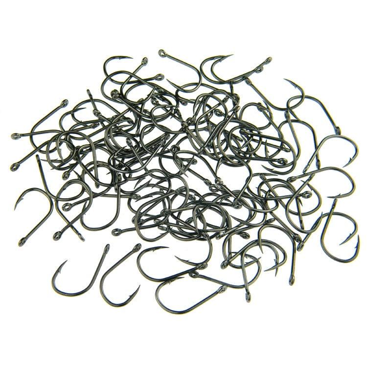 50-100Pcs Kail Pancing Tajam Bahan Carbon Steel Kuat Untuk Air Tawar / Laut KUP154