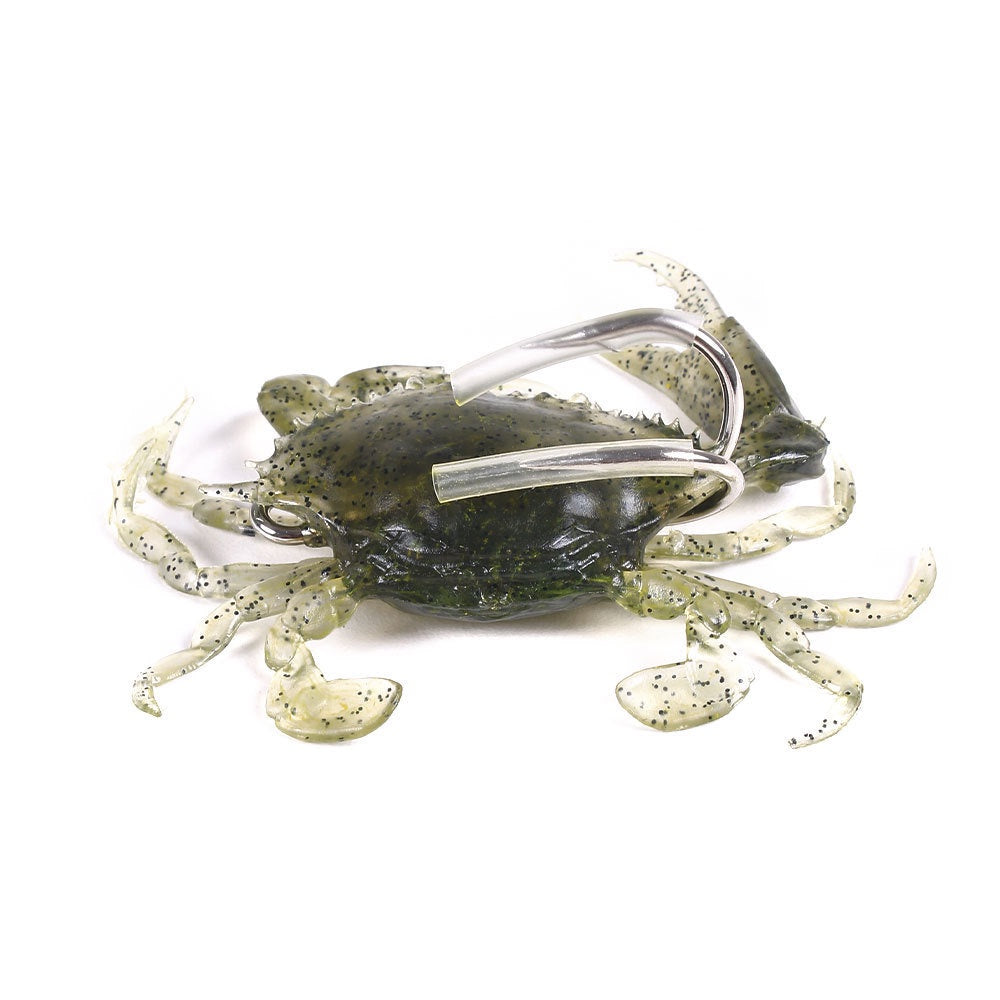 Umpan pancing softlure bentuk kepiting 19g/30g 8cm/10cm umpan casting bahan silikon lembut UK091